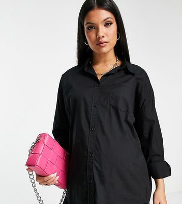 Cotton:On Maternity dad shirt in black