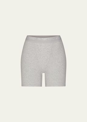 Cotton Rib Crystal Logo Boxers