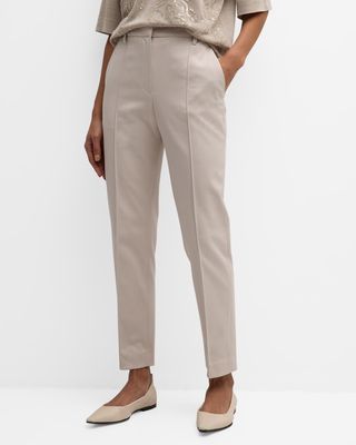 Cotton Seam Front Pant with Monili Belt Loop