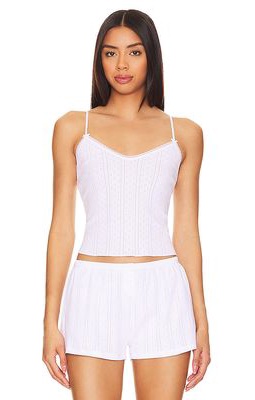 Cou Cou Intimates The Long Cami Top in White