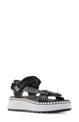 Cougar Spray Water Resistant Platform Sandal in Black