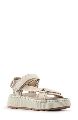 Cougar Spray Water Resistant Platform Sandal in Oyster 