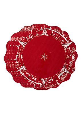 Country Estate 4-Piece Winter Frolic Placemat Set