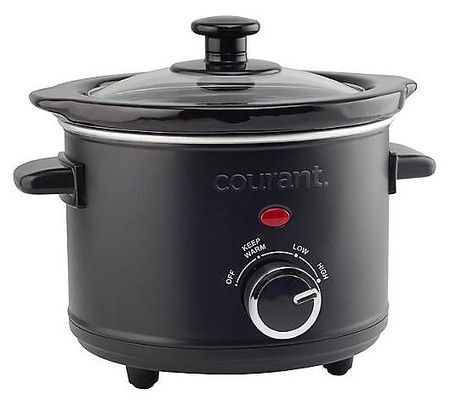 Courant 1.6 Quart Slow Cooker with Removable Ce ramic Pot