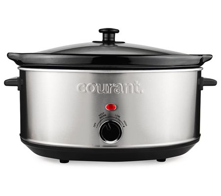 Courant 7.0 Quart Oval Stainless Steel Slow Coo ker