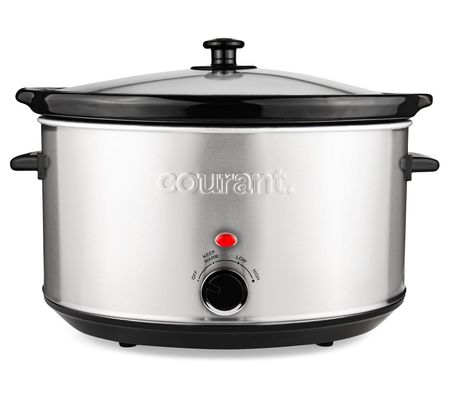 Courant 8.5 Oval Shape Slow Cookers - Stainless Steel