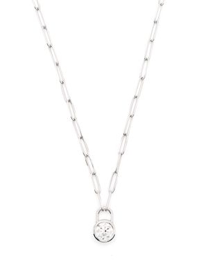 Courbet 18kt recycled white gold diamond necklace - Silver