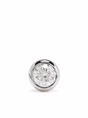 Courbet 18kt recycled white gold Origine laboratory-grown diamond stud single earring - Silver
