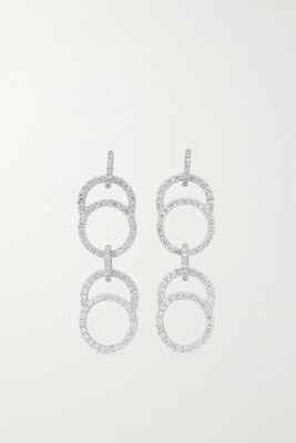 Courbet - Céleste 18-karat Recycled White Gold Laboratory-grown Diamond Earrings - one size