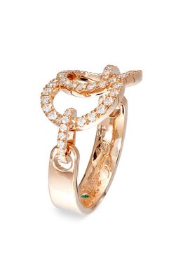 COURBET Celeste Lab Created Diamond Rose Gold Ring