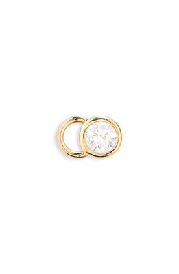 COURBET CO Lab-Created Diamond Single Stud Earring in Yellow Gold