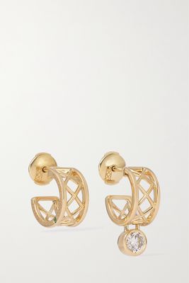 Courbet - Pont Des Arts 18-karat Recycled Gold Laboratory-grown Diamond Earrings - one size
