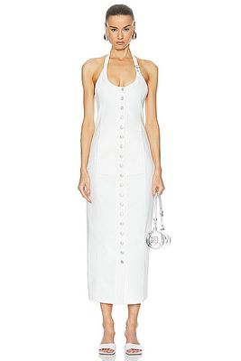 Courreges Multiflex Long Dress in White