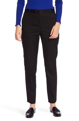 Court & Rowe Button Detail Ankle Pants in Rich Black