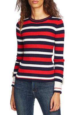 Court & Rowe Stripe Sweater in Preppy Red