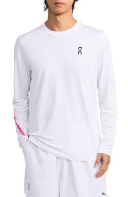 Court Long Sleeve Top in White 