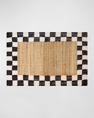 Courtly Check Jute Rug, 2' x 3'