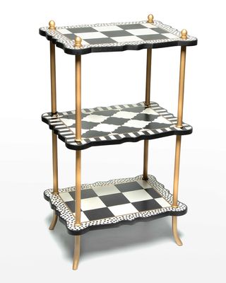 Courtly Check Three-Tier Table