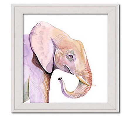 Courtside Market Baby Elephant 16" x 16" Framed Art