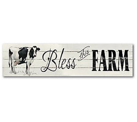 Courtside Market Bless This Farm 6" x 24" Woode n Panel