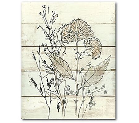 Courtside Market Dried Flower Study 16" x 20" C anvas Wall Art