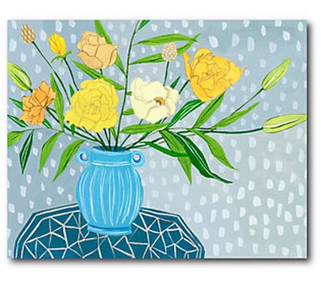 Courtside Market Flowers in Vase II 16x20 Canva s Wall Art