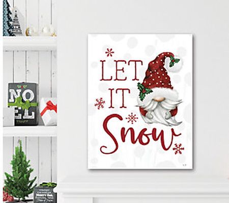 Courtside Market Let In Snow Gnome 16x20 CanvasWall Art