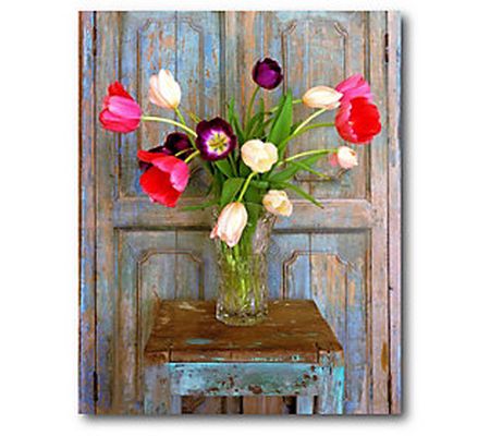 Courtside Market Tulips, Mexico 16" x 20" Canva s Wall Art