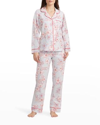Courtyard Blooms Floral-Print Pajama Set