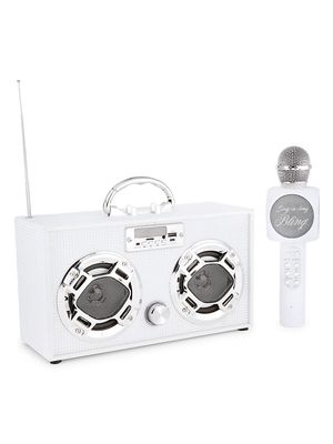 Couture-Pearl Bluetooth Boombox Mic Set - Pearl - Pearl