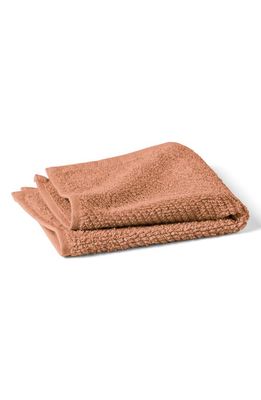 Coyuchi Air Weight Set of 6 Organic Cotton Washcloths in Dusty Coral