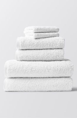 Coyuchi Cloud Loom Organic Cotton Bath Towel in Alpine White