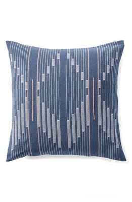 Coyuchi Morelia Jacquard Organic Cotton Pillow Cover in Moonlight Blue