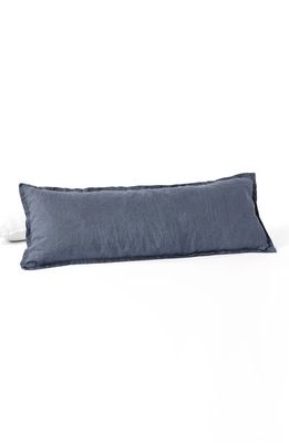 Coyuchi Relaxed Organic Linen Pillow Cover in Harbor Blue