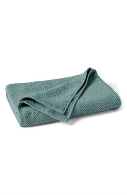 Coyuchi Set of 4 Air Weight Organic Cotton Towels in Deep Dusty Aqua