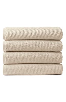Coyuchi Set of 4 Air Weight Organic Cotton Towels in Undyed