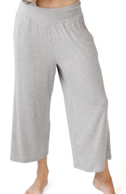 Cozy Earth Wide Leg Rib Pajama Pants in Grey