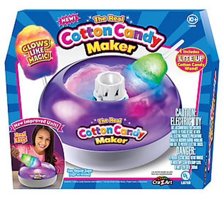 Cra-Z-Art Deluxe Cotton Candy Maker with Lite U p Cotton Candy