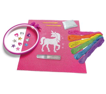 Cra-Z-Art Shimmer 'n Sparkle Unicorn Embroidery Kit