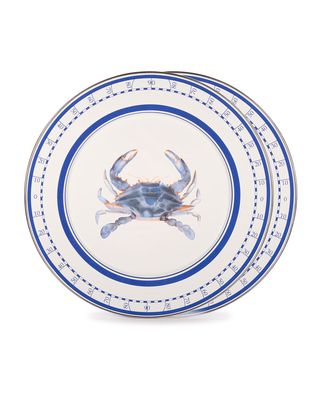 Crab House Charger Plates, Set of 2