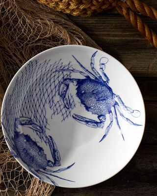 Crabs & Nets Wide Serving Bowls