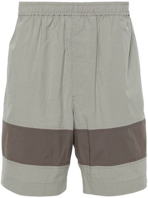 Craig Green colourblock panelled shorts - Grey