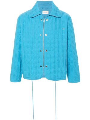 Craig Green decorative-stitching cotton jacket - Blue