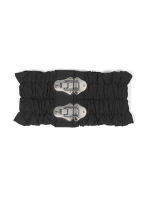 Craig Green elasticated latch-buckle scarf - Black