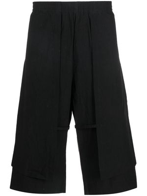 Craig Green elasticated-waist knee-length shorts - Black