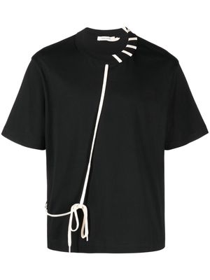 Craig Green lace-detailing cotton T-shirt - Black