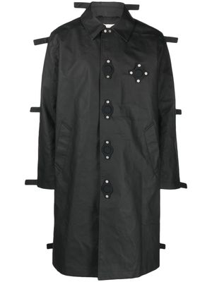 Craig Green matte-finish long coat - Black