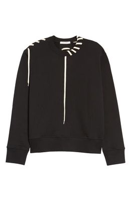Craig Green Men's Laced Sweatshirt in Black/Cream