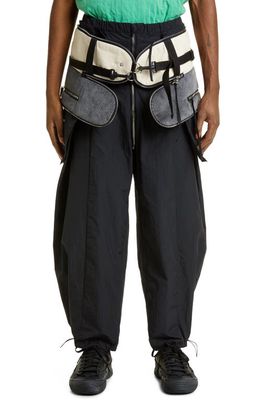 Craig Green Packable Recycled Nylon Pants in Black