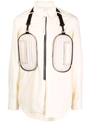 Craig Green padded-pocket detail shirt - White